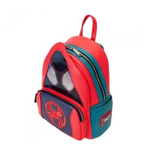 Loungefly Marvel Spiderverse Miles Morales Hoodie Lenticular Mini Backpack